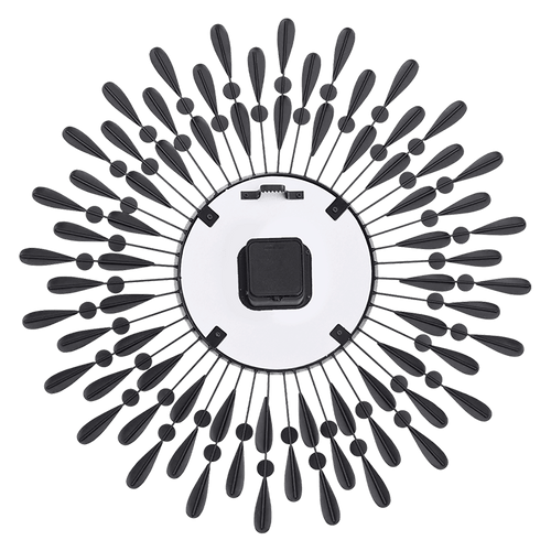 Large Modern 3D Crystal Wall Clock Luxury Art Metal Round Home Decor