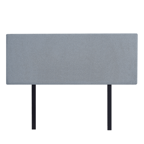 Rectangular Double Bed Deluxe Headboard Bedhead Linen Fabric Berlin Blue 