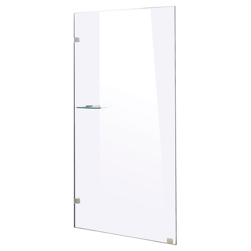 90 x 200cm Frameless 10mm Safety Glass Shower Screen CHROME