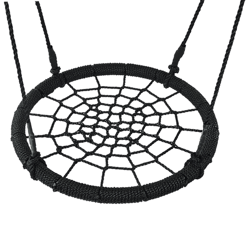 Kids Rope Swing Round Outdoor Birds Crows Nest Spider Web Swing Seat 65cm