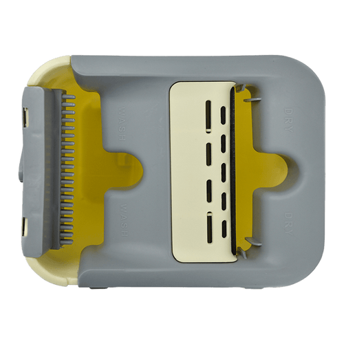 4x Microfiber Pads Flat Mop Bucket Kit 360 Rotating Self Wash Cleaning