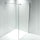 120 x 210cm Frameless 10mm Safety Glass Shower Screen in Square CHROME