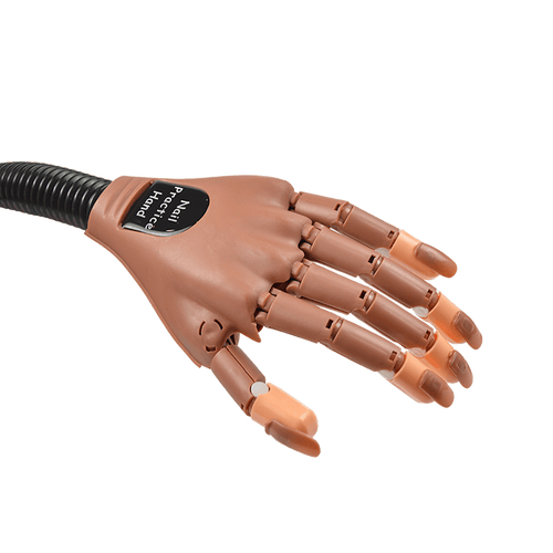 Practice Hand Model for Nail Art Training and Display Manicure with false nails