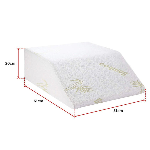 Wedge Elevation Pillow Cool Gel Memory Foam Leg Raiser Support Cushion 