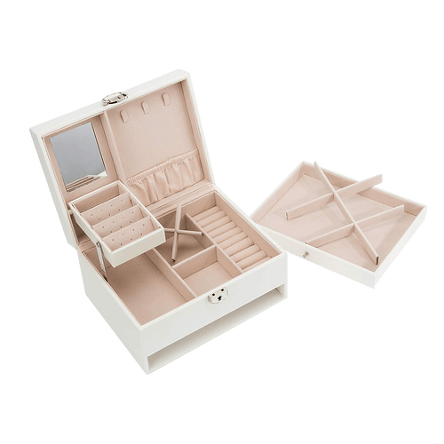 Jewellery Storage Box Girls Rings Necklaces Display Organiser Storage Case