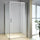 1200 x 700 x 1900mm Framed Safety Glass Pivot Door Shower Screen in CHROME