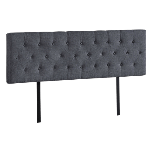 King Linen Fabric Deluxe Headboard Bedhead in Grey