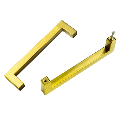 15x Brushed Brass Drawer Pulls Kitchen Cabinet Handles - Gold Finish 128mm