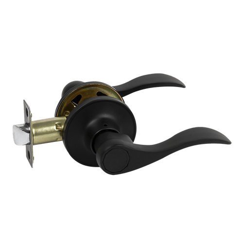 Door Handle Set Lever Passage Function Black