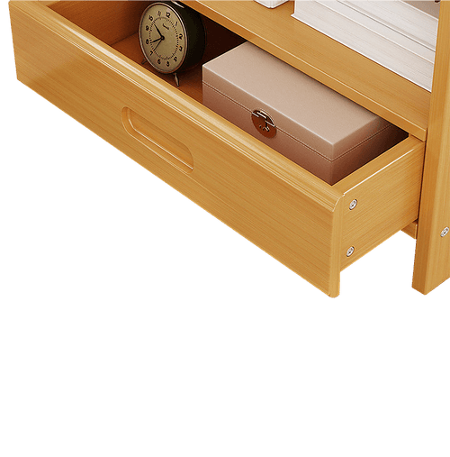 Bamboo Bedside Table Nightstand Storage Bedroom Sofa Side Stand - Wood