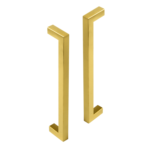 15 x Brushed Brass Drawer Pulls Kitchen Cabinet Handles - Gold Finish 192mm