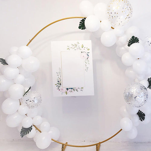 2M Wedding Hoop Round Circle Arch Backdrop Flower Display Stand Frame Background Gold