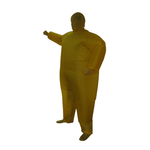 Inflatable Plain Yellow Fancy Dress Costume