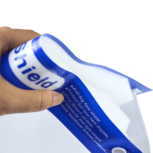 6x Safety Full Face Shield Clear Guard Protector Mask Anti-Fog + Elastic Head Band