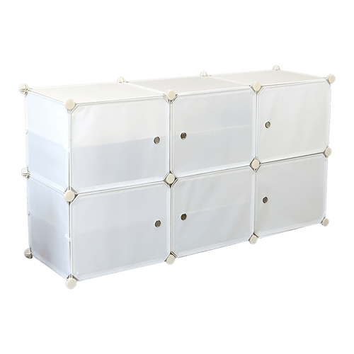 White Cube DIY Shoe Cabinet Rack Storage Portable Stackable Organiser Stand 
