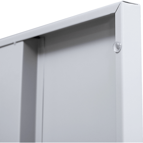 Grey 2-Door Locker for Office Gym Shed School Home Storage - 4-Digit Combination Lock