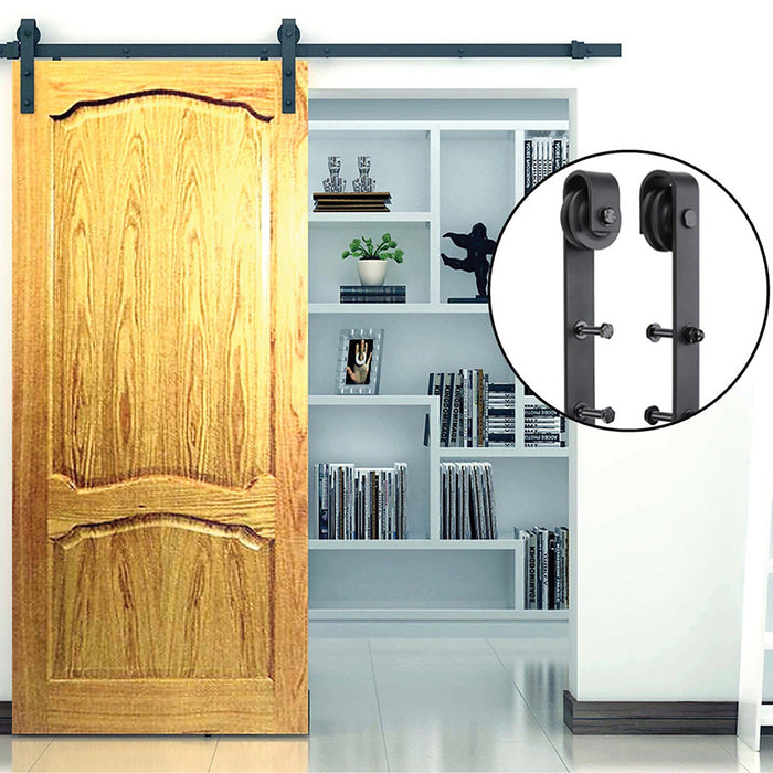 Black Sliding Barn Door Hardware 2M