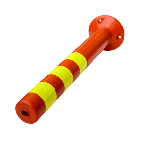 4x Plastic Traffic Bollard Barrier Post Crowd Control Safety 