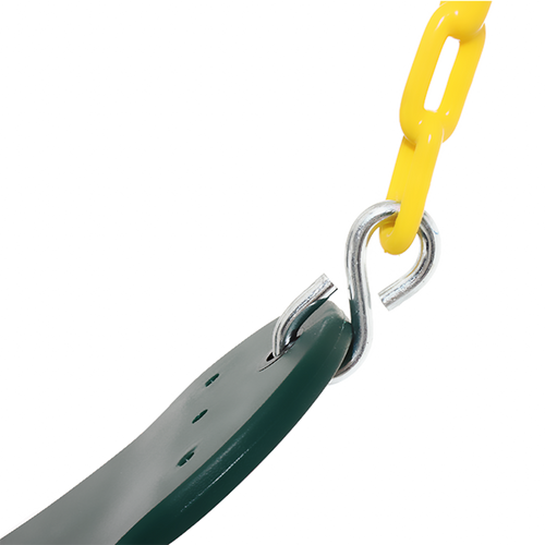 2 Pack Swings Seats Heavy Duty 66" Chain Plastic Coated Playground Swing