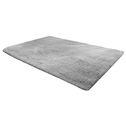 230x160cm Floor Rugs Large Shaggy Rug Area Carpet Bedroom Living Room Mat Grey