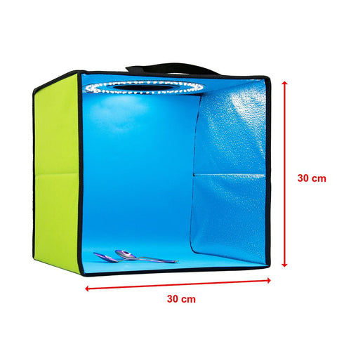 12'' LED Light Room Photo Studio Photography Lighting Tent Kit Backdrop Cube Box