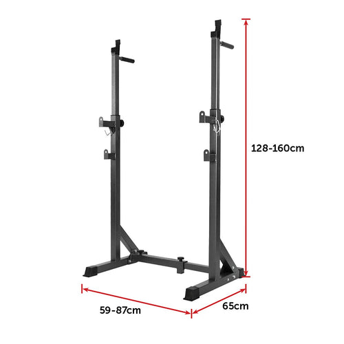 Commercial Squat Rack Adjustable Pair