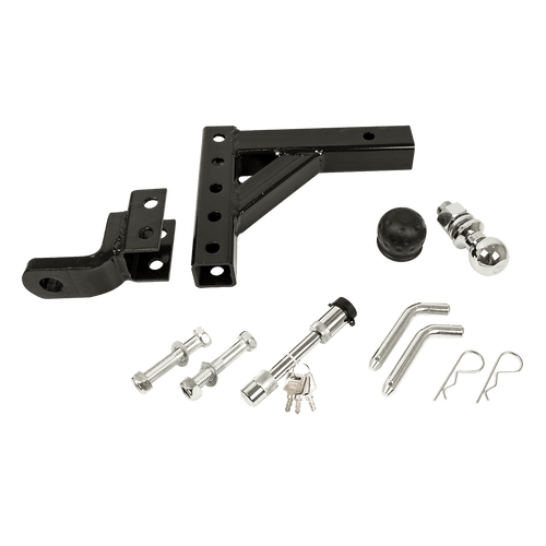 Adjustable Tow Bar Tongue Hitch 50mm Ball Towbar Drop Trailer Caravan 4WD