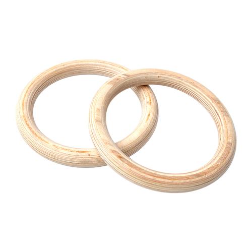 235mm Wooden Gymnastic Rings – Premium Olympic-Style Strength Training & Fitness Equipment