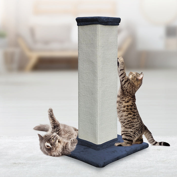 92cm Cat Scratching Post Sisal Tree Scratcher Tower Condo House Tall  - Grey