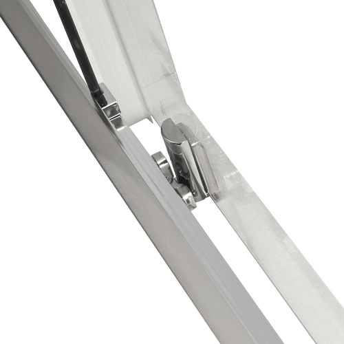 800 x 800mm Sliding Door Nano Safety Glass Shower Screen in CHROME