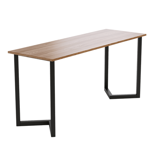 V Shaped Table Bench Desk Legs Retro Industrial Design Fully Welded - Black