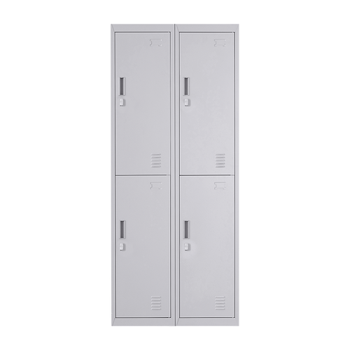 2x2 Door Grey Metal Locker – Secure Storage with Padlock-operated