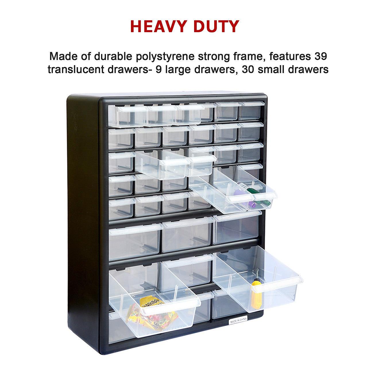 Large Storage Organizer, 39 Compartment, Plastic