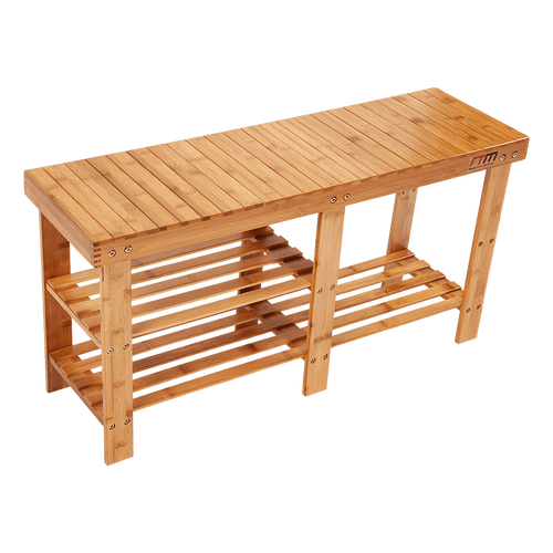 Bamboo Shoe Rack Wooden Bench Storage Organiser Cabinet Holder Stool