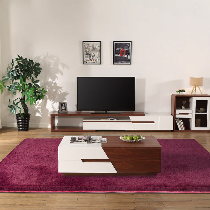 230x160cm Floor Rugs Large Shaggy Rug Area Carpet Bedroom Living Room Mat Burgundy