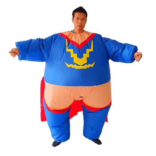 Super Hero Fancy Dress Inflatable Suit -Fan Operated Costume
