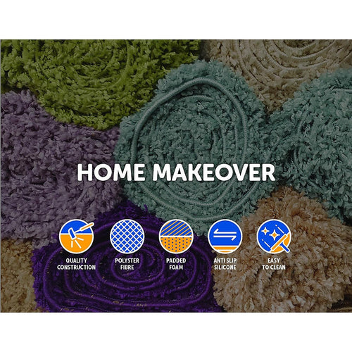 200x140cm Floor Rugs Large Shaggy Rug Area Carpet Bedroom Living Room Mat Grey