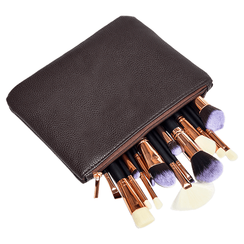 Soft 15Pcs Pro Face Powder Makeup Brushes Set Eyeshader Blending Highlight Tools