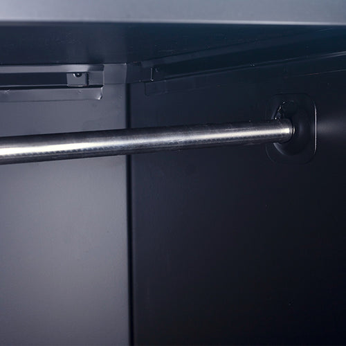 2-Door Black Locker Cabinet Standard Lock with 2 Keys – Secure & Durable