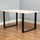 Square-Shaped Table Bench Desk Legs Retro Industrial Design Fully Welded