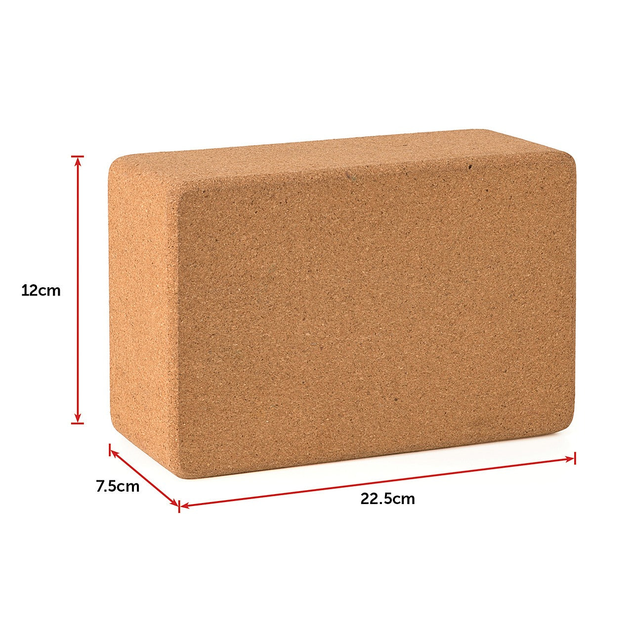 Cork Yoga Block Organic Yoga Prop Accessory Exercise Brick