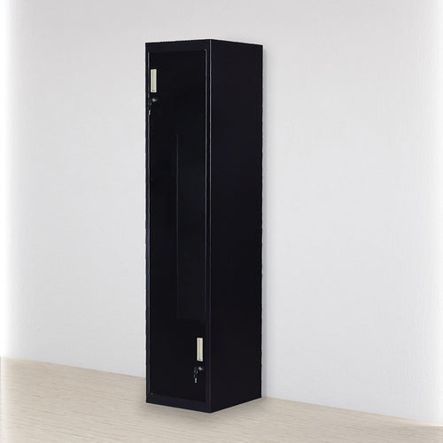 Multipurpose Locker – Black Dual L-Shaped Door with Standard Lock with 2 Keys