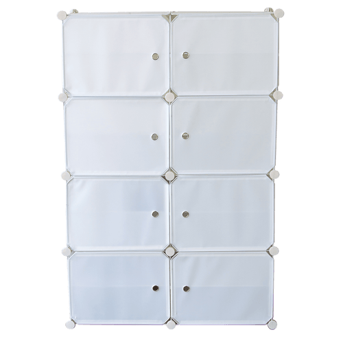 White Cube DIY Shoe Cabinet Rack Storage Portable Stackable Organiser Stand 