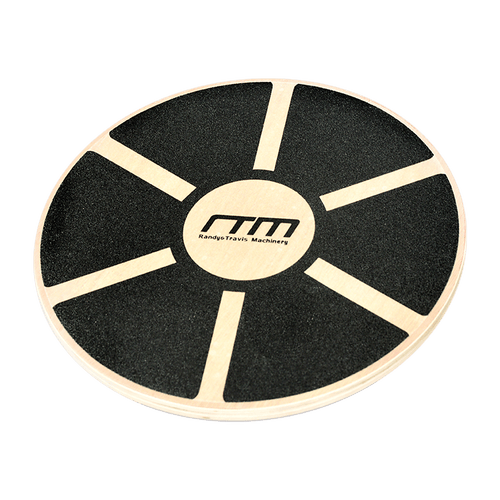 Heavy Duty 15.5" Wooden Balance Board with Non-Slip Pad Fitness 