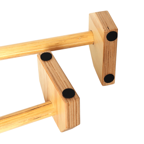 Wooden Parallette Bars Push Up & Dip Workouts