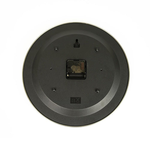 14-inch Round Wall Clock Silent Non-Ticking Quartz Battery Operated Wood Grain 