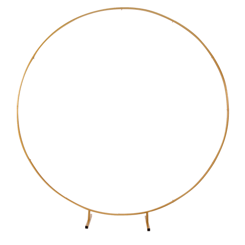2M Wedding Hoop Round Circle Arch Backdrop Flower Display Stand Frame Background Gold