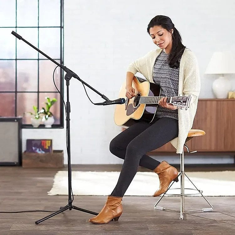 Microphone Stand with Boom – Adjustable Tripod 2-Pack