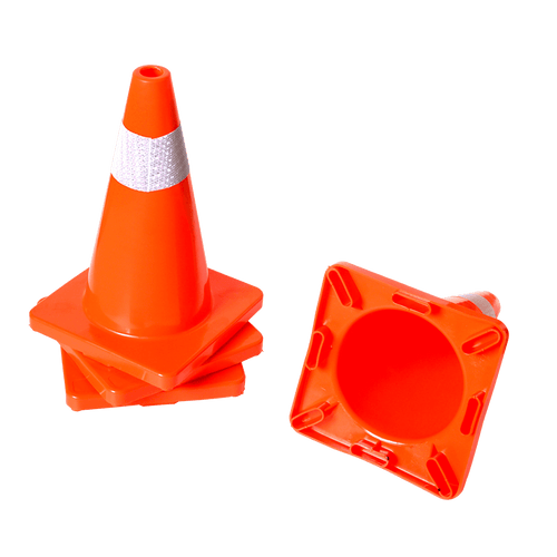4pcs 45cm Road Traffic Cones Reflective Overlap Parking Emergency Safety Cone