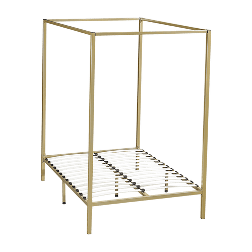 4 Four Poster Double Bed Frame - Gold